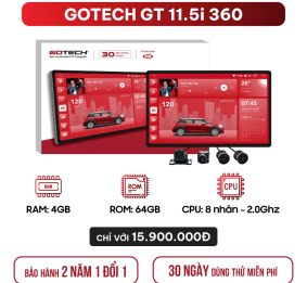 GIẢI PHÁP KHI GẮN MÀN 13.1 INCH CHO XE BỊ CHE CỬA GIÓ ĐIỀU HÒA - GOTECH GT11.5I 360