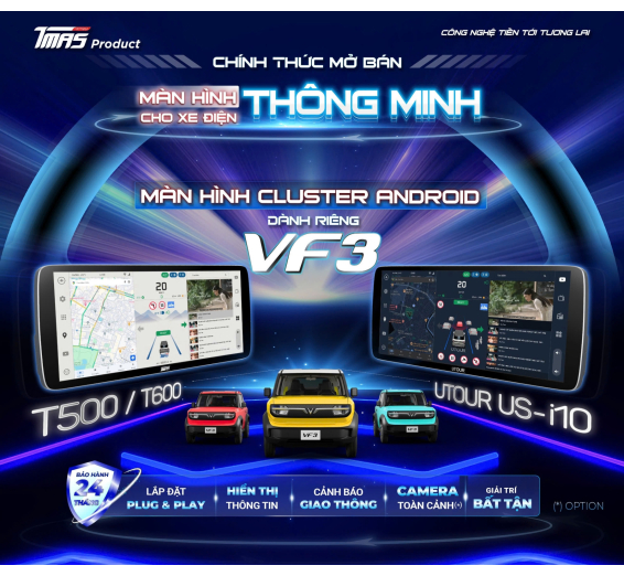 Màn hình Cluster Android AI ADAS UTOUR US – i10 VF3