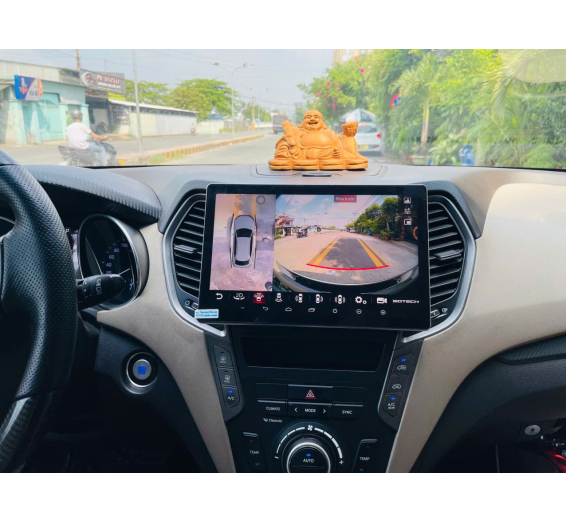 GIẢI PHÁP KHI GẮN MÀN 13.1 INCH CHO XE BỊ CHE CỬA GIÓ ĐIỀU HÒA - GOTECH GT11.5I 360
